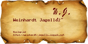 Weinhardt Jagelló névjegykártya